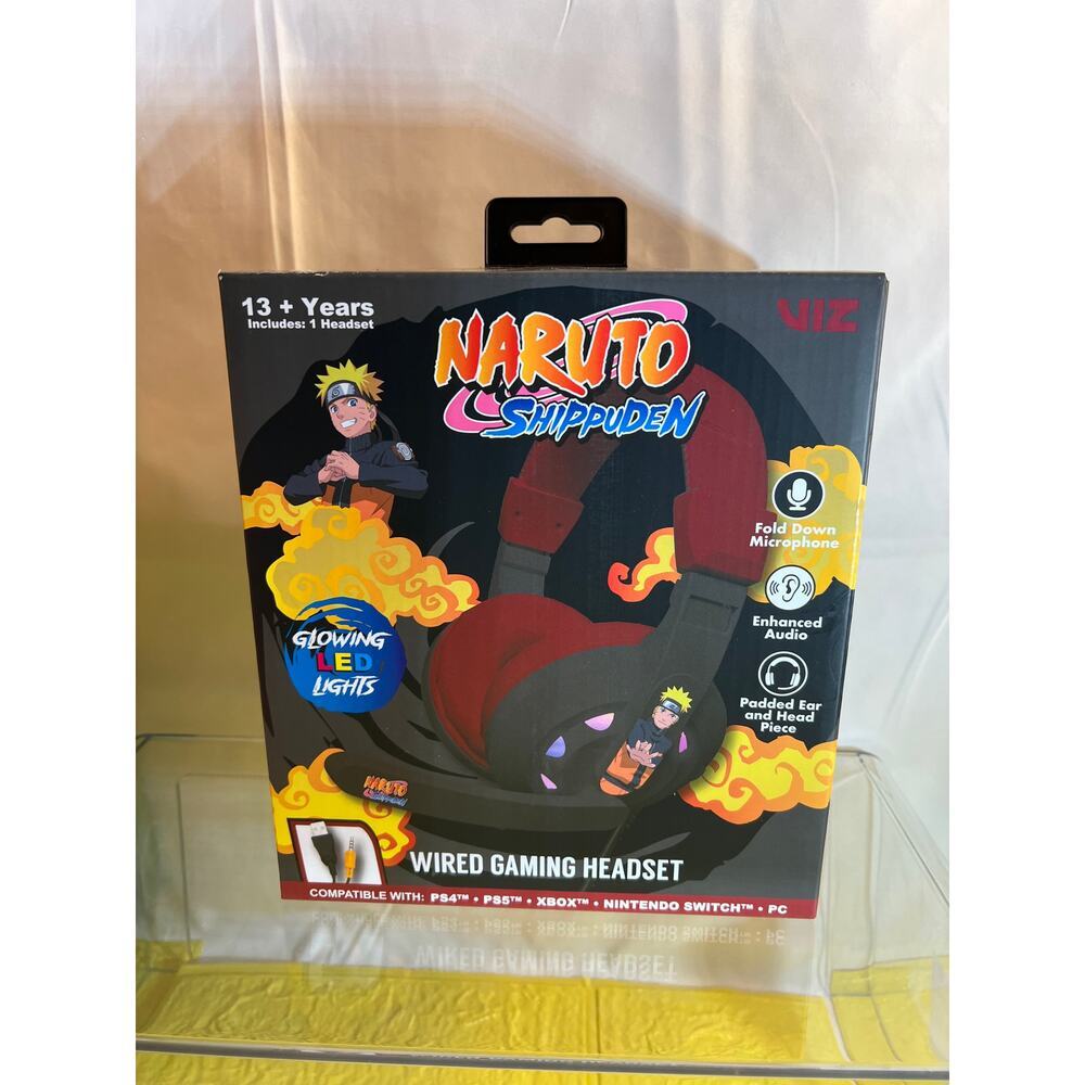 NEW Naruto Shippuden Wired Gaming Headset Multi-Platform Compatible